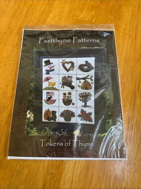 NEW Pastthyme Patterns Tokens of Thyme Pattern Alternate Options Quilt Embroider